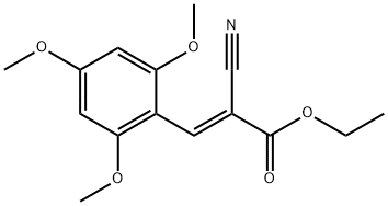 ETHYL 2-NITRILO-3-(2,4,6-TRIMETHOXYPHENYL)PROP-2-ENOATE Struktur