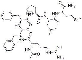 AC-ARG-PHE-PHE-PRO-LEU-MET-NH2 Struktur