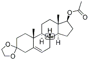 5-ANDROSTEN-17-BETA-OL-3-ONE ACETATE ETHYLENEKETAL Struktur