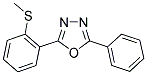 2-[2-(METHYLSULFANYL)PHENYL]-5-PHENYL-1,3,4-OXADIAZOLE Struktur