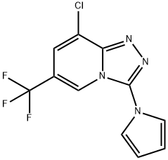 8-CHLORO-3-(1H-PYRROL-1-YL)-6-(TRIFLUOROMETHYL)[1,2,4]TRIAZOLO[4,3-A]PYRIDINE Struktur