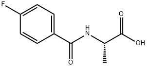 2-(4-FLUOROBENZOYL)AMINOPROPIONIC ACID Struktur