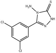 4-AMINO-5-(3,5-DICHLOROPHENYL)-4H-1,2,4-TRIAZOLE-3-THIOL Struktur