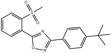 2-(3-[4-(TERT-BUTYL)PHENYL]-1,2,4-OXADIAZOL-5-YL)PHENYL METHYL SULFONE Struktur