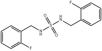 N,N'-BIS(2-FLUOROBENZYL)SULFAMIDE Struktur