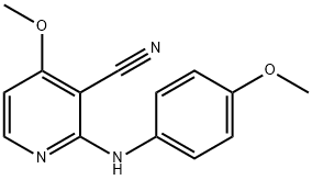 4-METHOXY-2-(4-METHOXYANILINO)NICOTINONITRILE Struktur