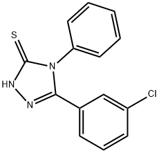 5-(3-CHLOROPHENYL)-4-PHENYL-1,2,4-TRIAZOLE-3-THIOL Struktur