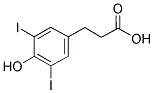 3,5-DIIODO-4-HYDROXYPHENYLPROPIONIC ACID Struktur