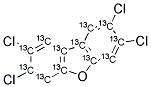 13C12-2,3,7,8-TETRACHLORODIBENZOFURAN Struktur