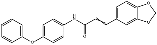 3-(1,3-BENZODIOXOL-5-YL)-N-(4-PHENOXYPHENYL)ACRYLAMIDE Struktur