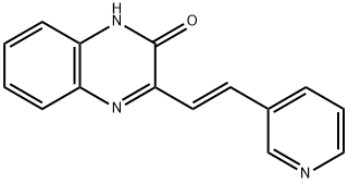 3-(2-(3-PYRIDYL)VINYL)HYDROQUINOXALIN-2-ONE Struktur