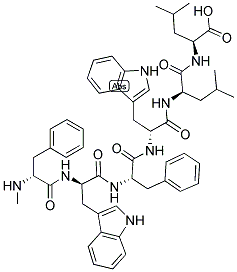 (N-ME-D-PHE6,D-TRP7,9,LEU10-(R)-LEU11)-SUBSTANCE P (6-11) Struktur