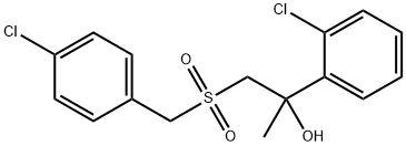 1-[(4-CHLOROBENZYL)SULFONYL]-2-(2-CHLOROPHENYL)-2-PROPANOL Struktur