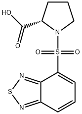 1-(BENZO[1,2,5]THIADIAZOLE-4-SULFONYL)-PYRROLIDINE-2-CARBOXYLIC ACID Struktur