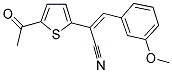 2-(5-ACETYL-2-THIENYL)-3-(3-METHOXYPHENYL)ACRYLONITRILE Struktur