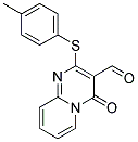 4-OXO-2-P-TOLYLSULFANYL-4H-PYRIDO[1,2-A]PYRIMIDINE-3-CARBALDEHYDE Struktur