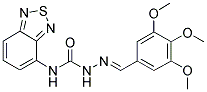 3,4,5-TRIMETHOXYBENZALDEHYDE N-(2,1,3-BENZOTHIADIAZOL-4-YL)SEMICARBAZONE Struktur