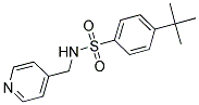 ((4-(TERT-BUTYL)PHENYL)SULFONYL)(4-PYRIDYLMETHYL)AMINE Struktur