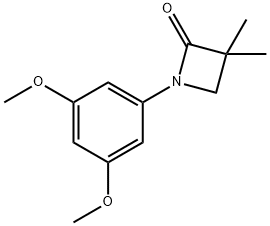 1-(3,5-DIMETHOXYPHENYL)-3,3-DIMETHYL-2-AZETANONE Struktur