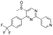 5-(METHYLSULPHINYL)-2-(PYRIDIN-4-YL)-4-[4-(TRIFLUOROMETHYL)PHENYL]PYRIMIDINE Struktur