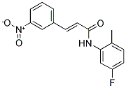 N-(5-FLUORO-2-METHYLPHENYL)-3-(3-NITROPHENYL)ACRYLAMIDE Struktur