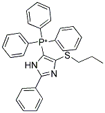 TRIPHENYL[2-PHENYL-4-(PROPYLSULFANYL)-1H-IMIDAZOL-5-YL]PHOSPHONIUM Struktur