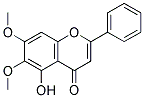 6,7-DIMETHOXY-5-HYDROXYFLAVONE Struktur