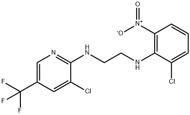 N-[2-(2-CHLORO-6-NITROANILINO)ETHYL]-N-[3-CHLORO-5-(TRIFLUOROMETHYL)-2-PYRIDINYL]AMINE Struktur