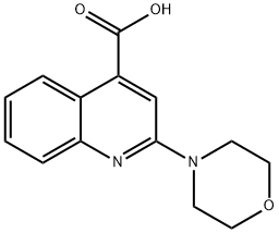 2-MORPHOLIN-4-YL-QUINOLINE-4-CARBOXYLIC ACID Struktur