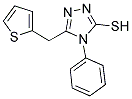 4-PHENYL-5-(THIEN-2-YLMETHYL)-4H-1,2,4-TRIAZOLE-3-THIOL Struktur