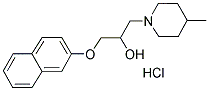 1-(4-METHYLPIPERIDIN-1-YL)-3-(2-NAPHTHYLOXY)PROPAN-2-OL HYDROCHLORIDE Struktur