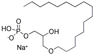 HEXADECYL-PHOSPHO-RAC-GLYCEROL SODIUM SALT Struktur