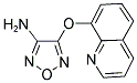 4-(8-QUINOLYLOXY)-1,2,5-OXADIAZOL-3-AMINE Struktur