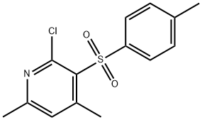 2-CHLORO-4,6-DIMETHYL-3-PYRIDINYL 4-METHYLPHENYL SULFONE Struktur