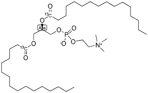 1,2-DIPALMITOYL[1-13C]-SN-GLYCERO-3-PHOSPHOCHOLINE Struktur