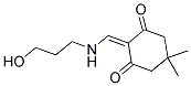 2-([(3-HYDROXYPROPYL)AMINO]METHYLENE)-5,5-DIMETHYL-1,3-CYCLOHEXANEDIONE Struktur