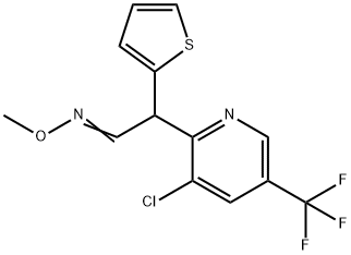 2-[3-CHLORO-5-(TRIFLUOROMETHYL)-2-PYRIDINYL]-2-(2-THIENYL)ACETALDEHYDE O-METHYLOXIME Struktur