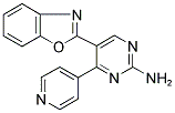 5-(BENZOXAZOL-2-YL)-4-(PYRIDIN-4-YL)-2-PYRIMIDINAMINE Struktur