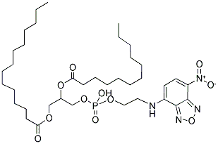 1-MYRISTOYL-2-[12-[(7-NITRO-2-1,3-BENZOXADIAZOL-4-YL)AMINO]DODECANOYL]-SN-GLYCERO-3-PHOSPHOETHANOLAMINE Struktur