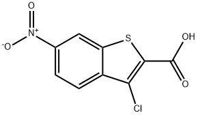 3-CHLORO-6-NITRO-BENZO[B]THIOPHENE-2-CARBOXYLIC ACID Struktur