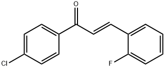 (E)-1-(4-CHLOROPHENYL)-3-(2-FLUOROPHENYL)-2-PROPEN-1-ONE Struktur