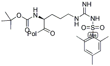 BOC-ARG(MTS)-PAM RESIN Struktur