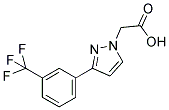 3-[3-(TRIFLUOROMETHYL)PHENYL]-1H-PYRAZOLE-1-ACETIC ACID Struktur