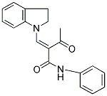 2-ACETYL-3-INDOLINYL-N-PHENYLPROP-2-ENAMIDE Struktur