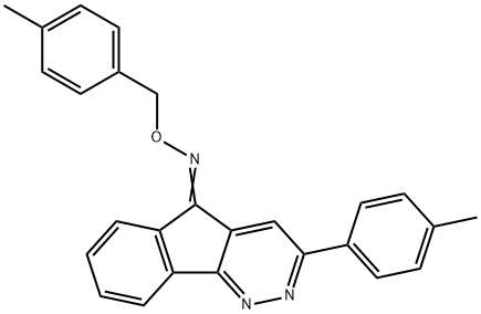 3-(4-METHYLPHENYL)-5H-INDENO[1,2-C]PYRIDAZIN-5-ONE O-(4-METHYLBENZYL)OXIME Struktur