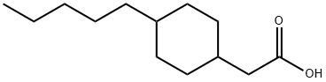 2-(4-PENTYLCYCLOHEXYL)ACETIC ACID Struktur