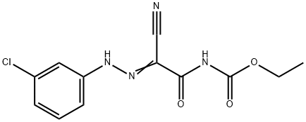 ETHYL N-(2-[2-(3-CHLOROPHENYL)HYDRAZONO]-2-CYANOACETYL)CARBAMATE Struktur