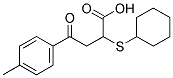 2-(CYCLOHEXYLSULFANYL)-4-(4-METHYLPHENYL)-4-OXOBUTANOIC ACID Struktur