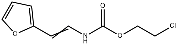 2-CHLOROETHYL N-[2-(2-FURYL)VINYL]CARBAMATE Struktur