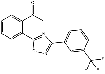 5-[2-(METHYLSULFINYL)PHENYL]-3-[3-(TRIFLUOROMETHYL)PHENYL]-1,2,4-OXADIAZOLE Struktur